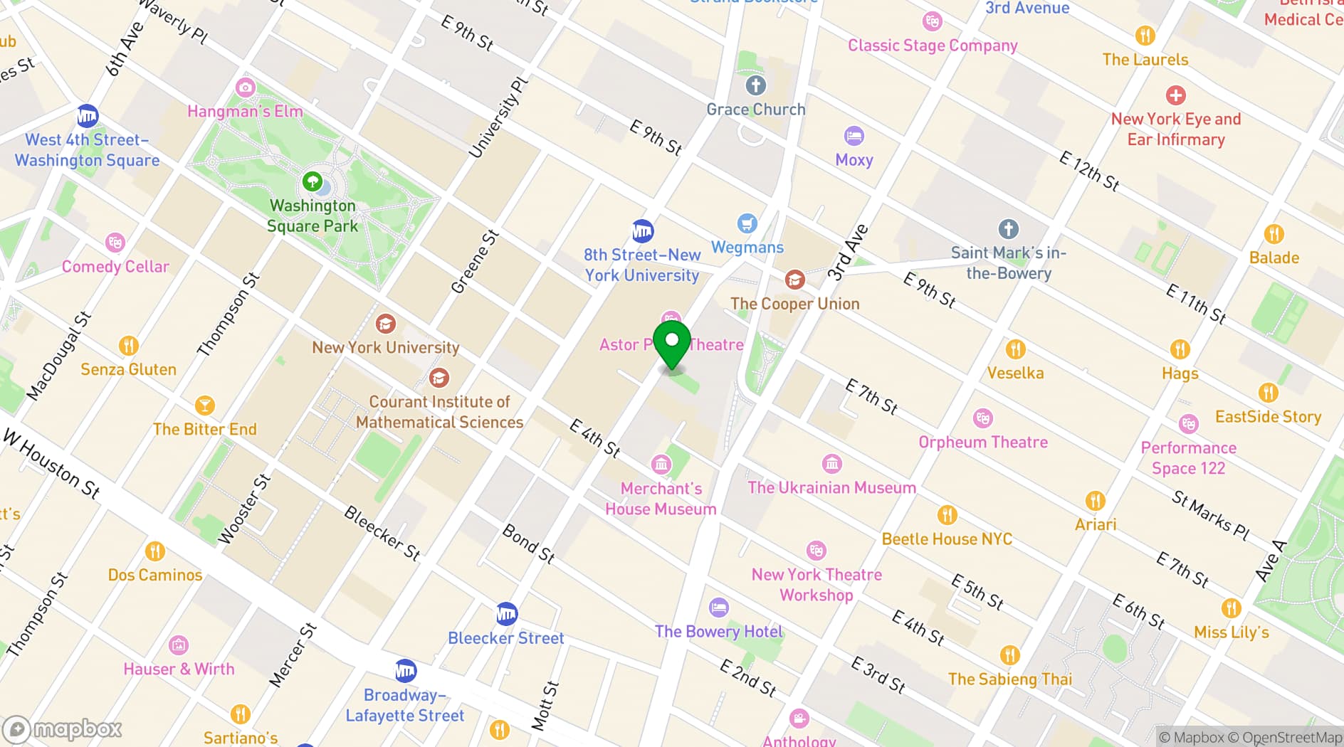 Map showing Triangle Loft