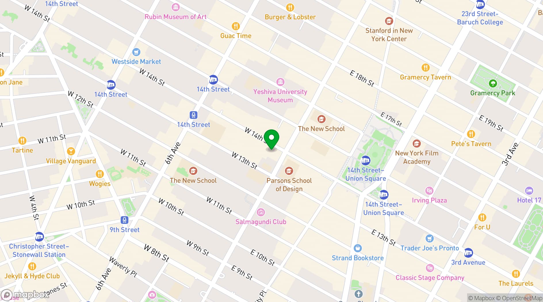 Map showing Manhattan Penthouse