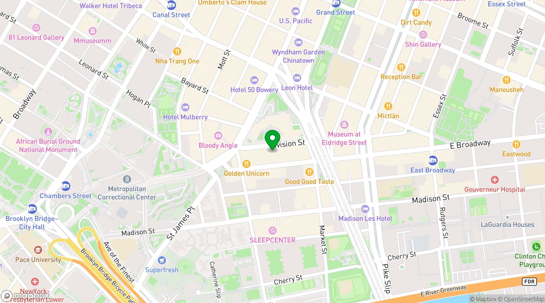 Map showing Imperial Ballroom Dance Studio