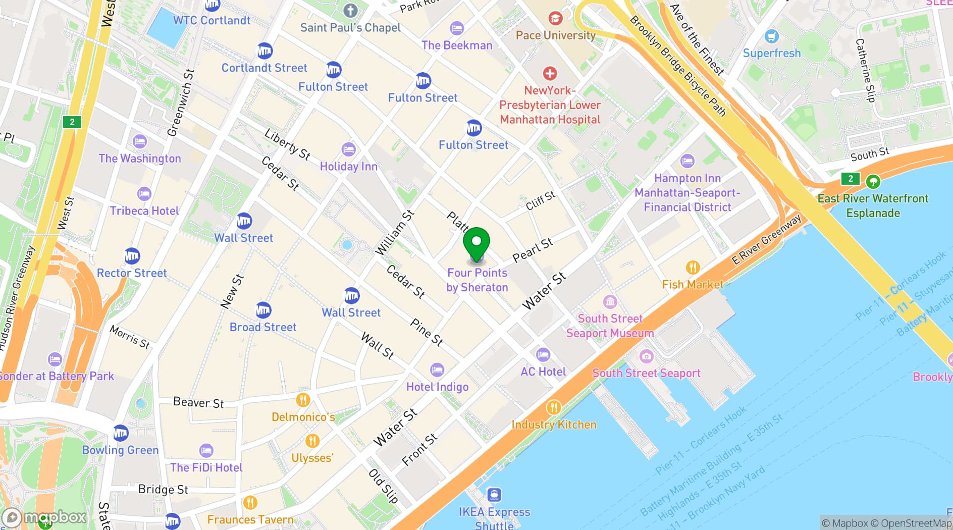 Map showing YAO