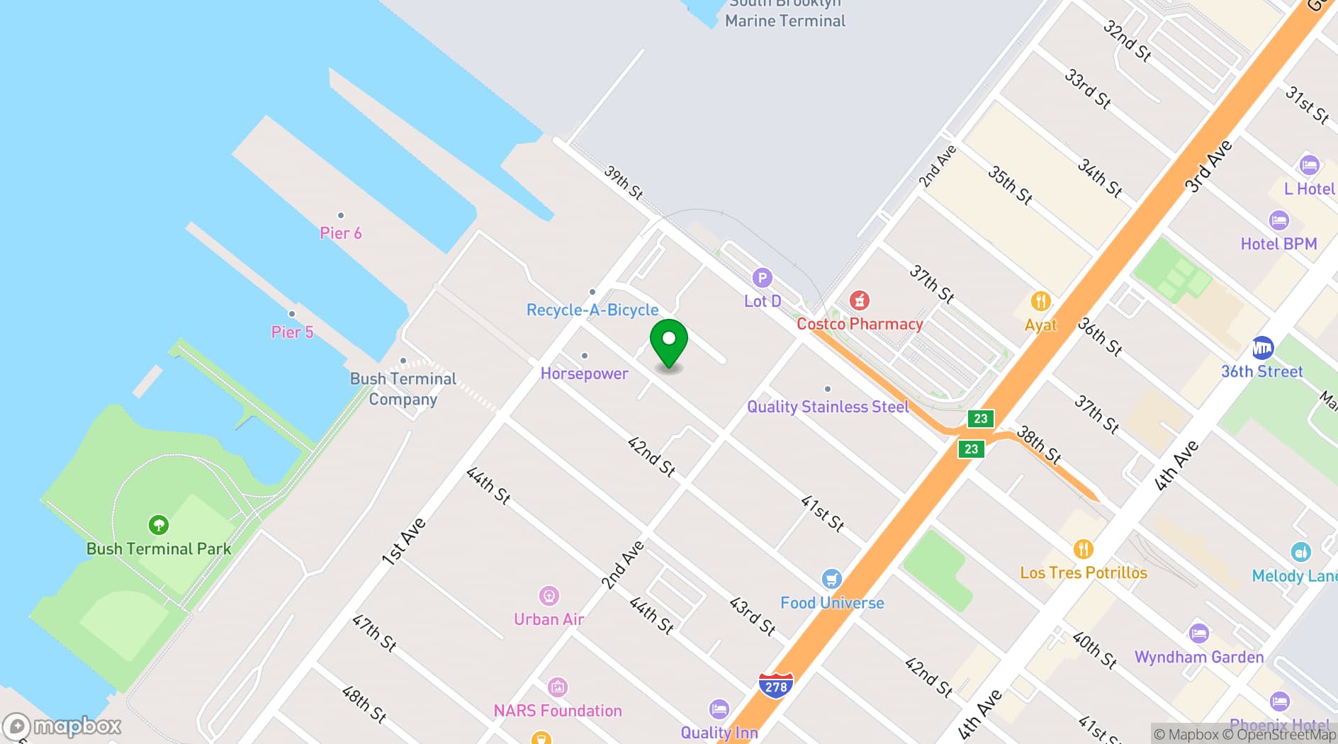 Map showing Union Square Events