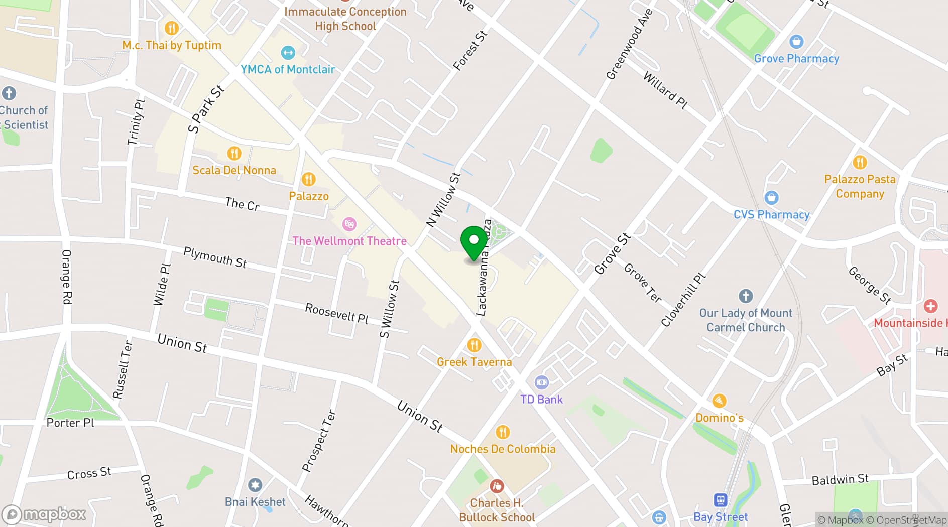 Map showing Lackawanna Offices