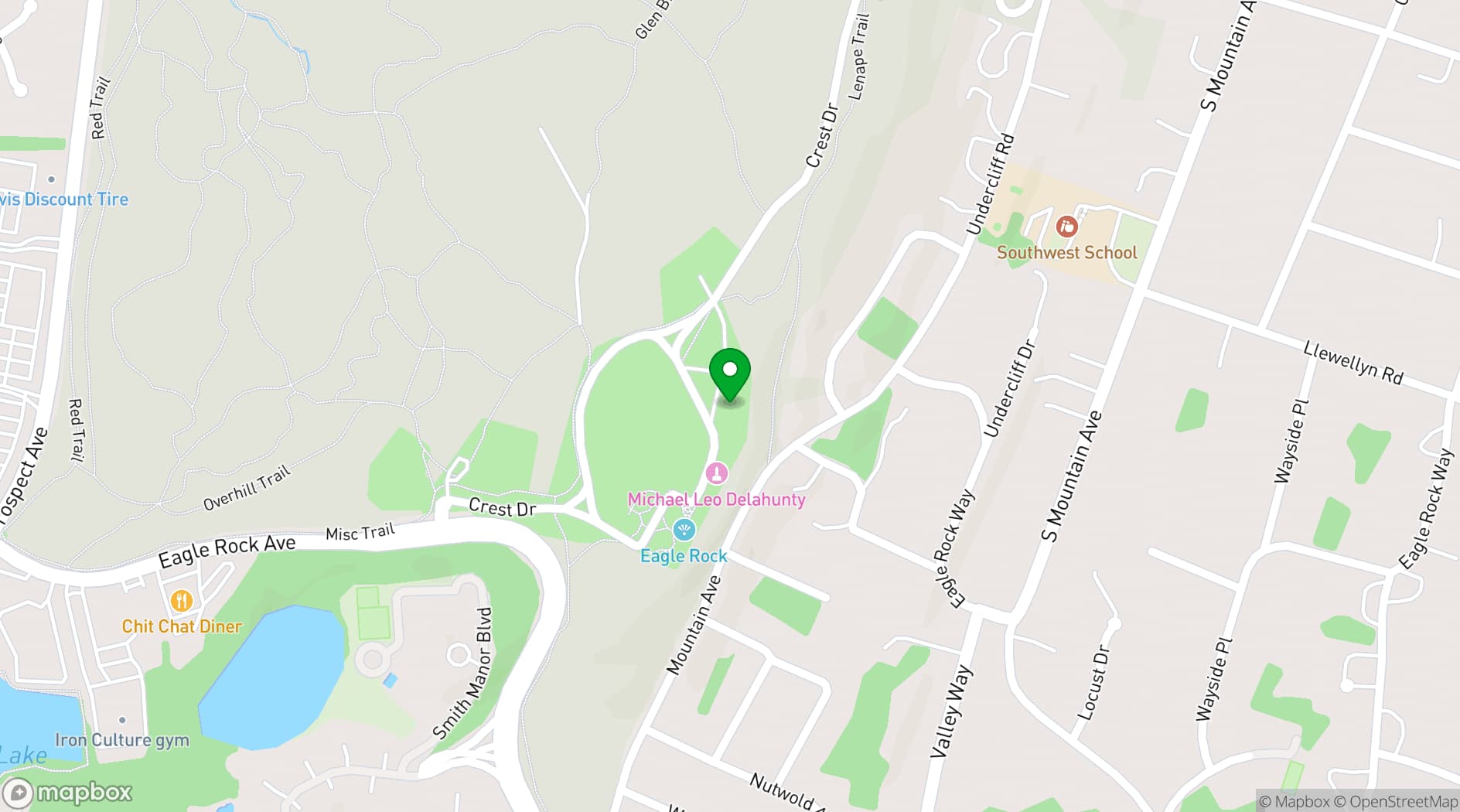 Map showing The Highlawn