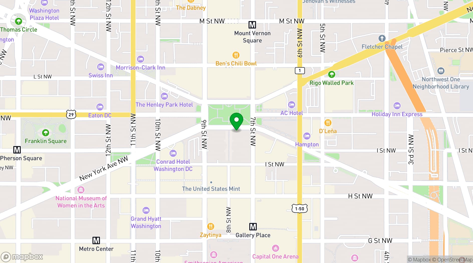 Map showing Truluck's - Washington D.C