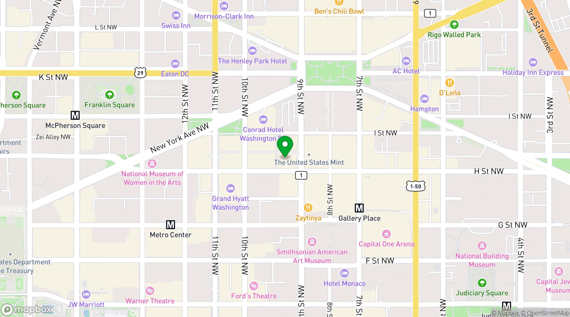 Map showing Fig & Olive - DC