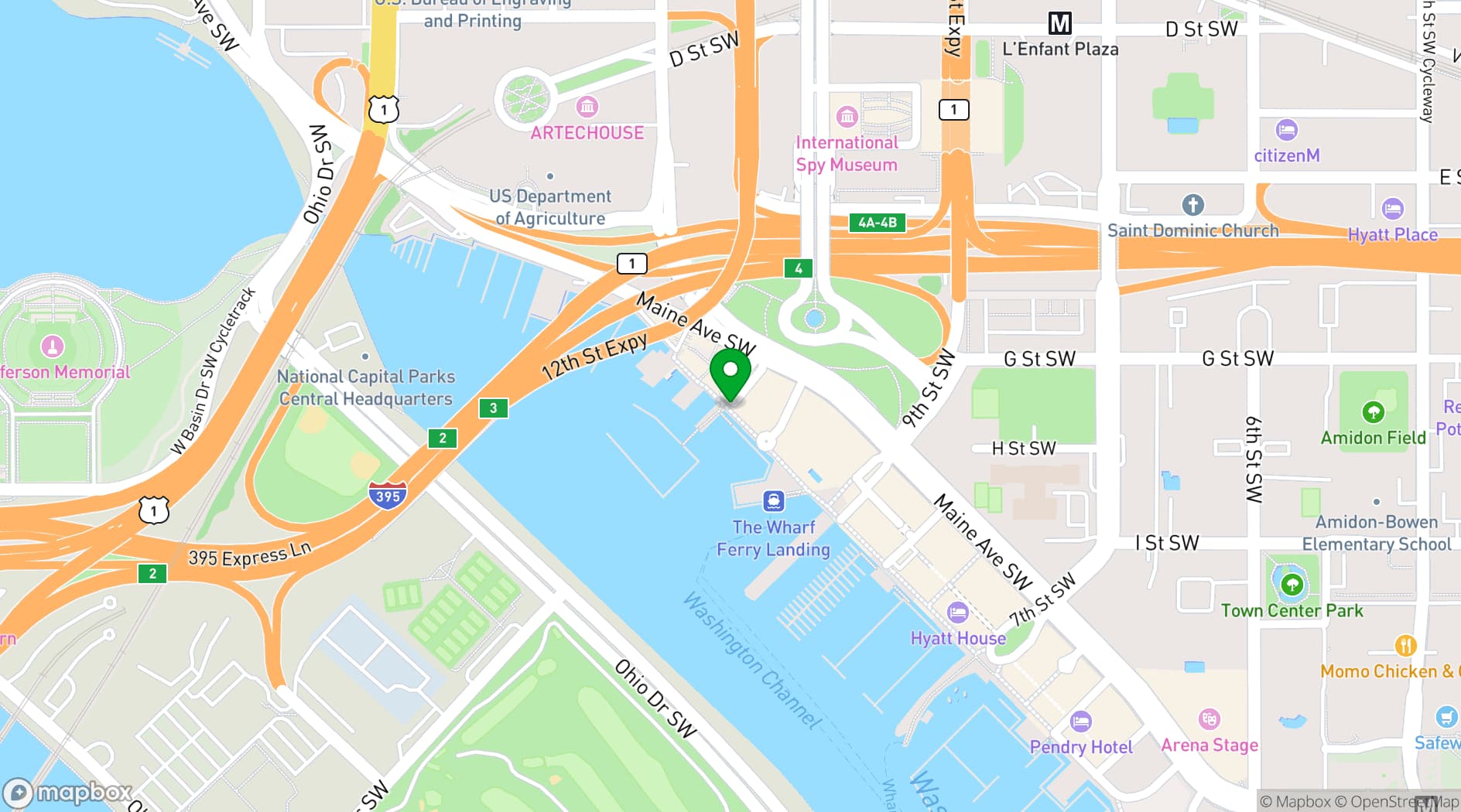 Map showing The Grill