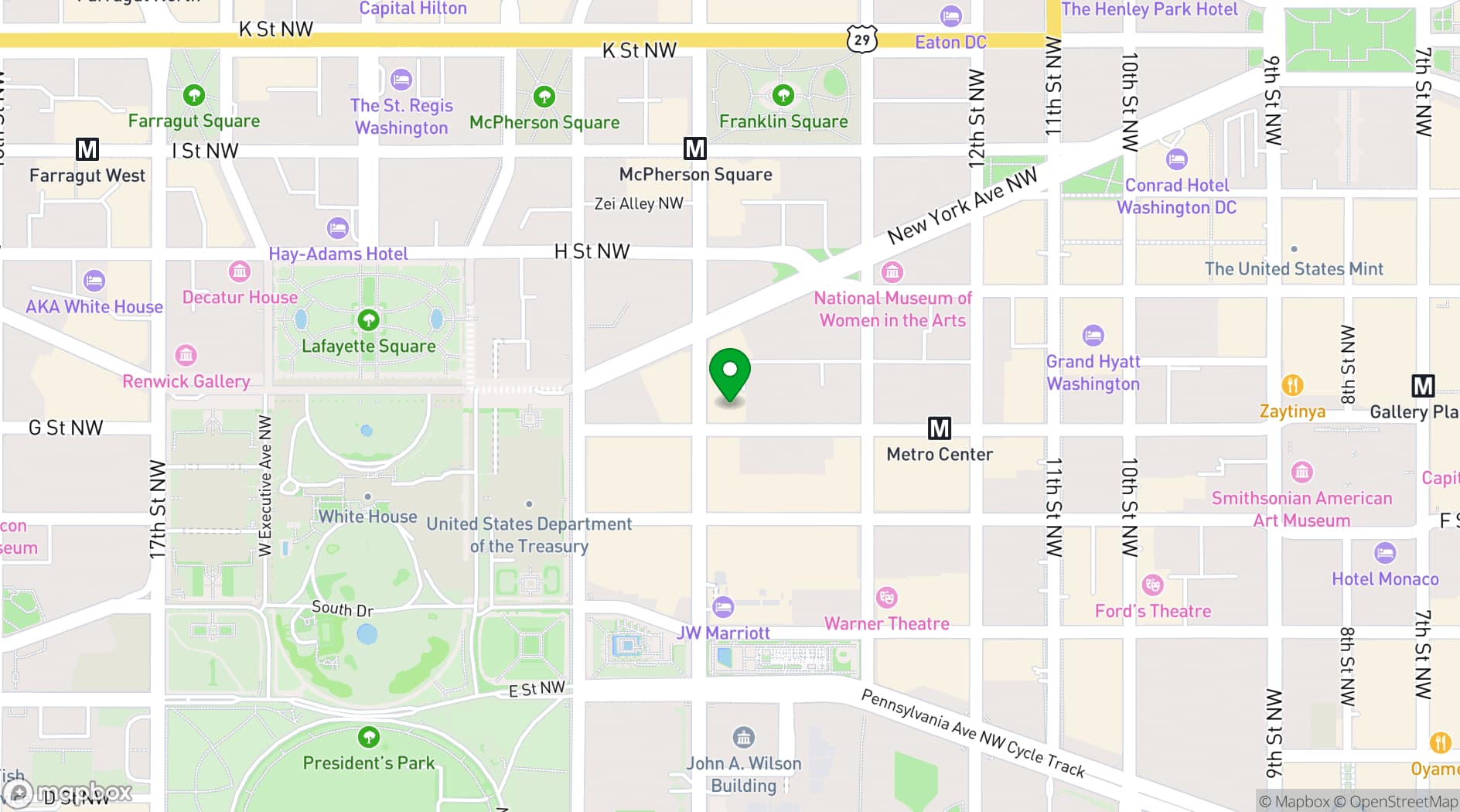 Map showing Ocean Prime - DC