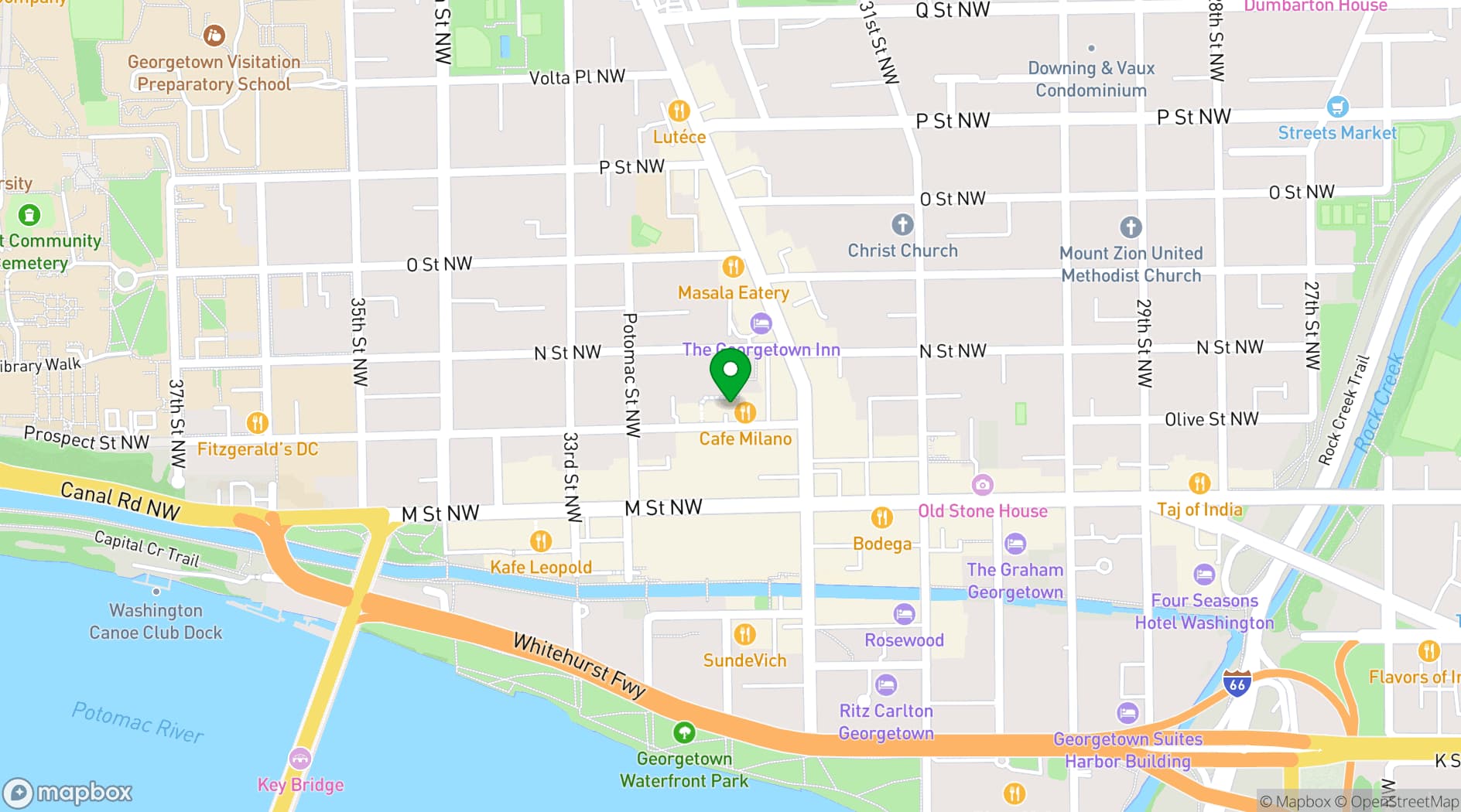 Map showing Brasserie Liberté