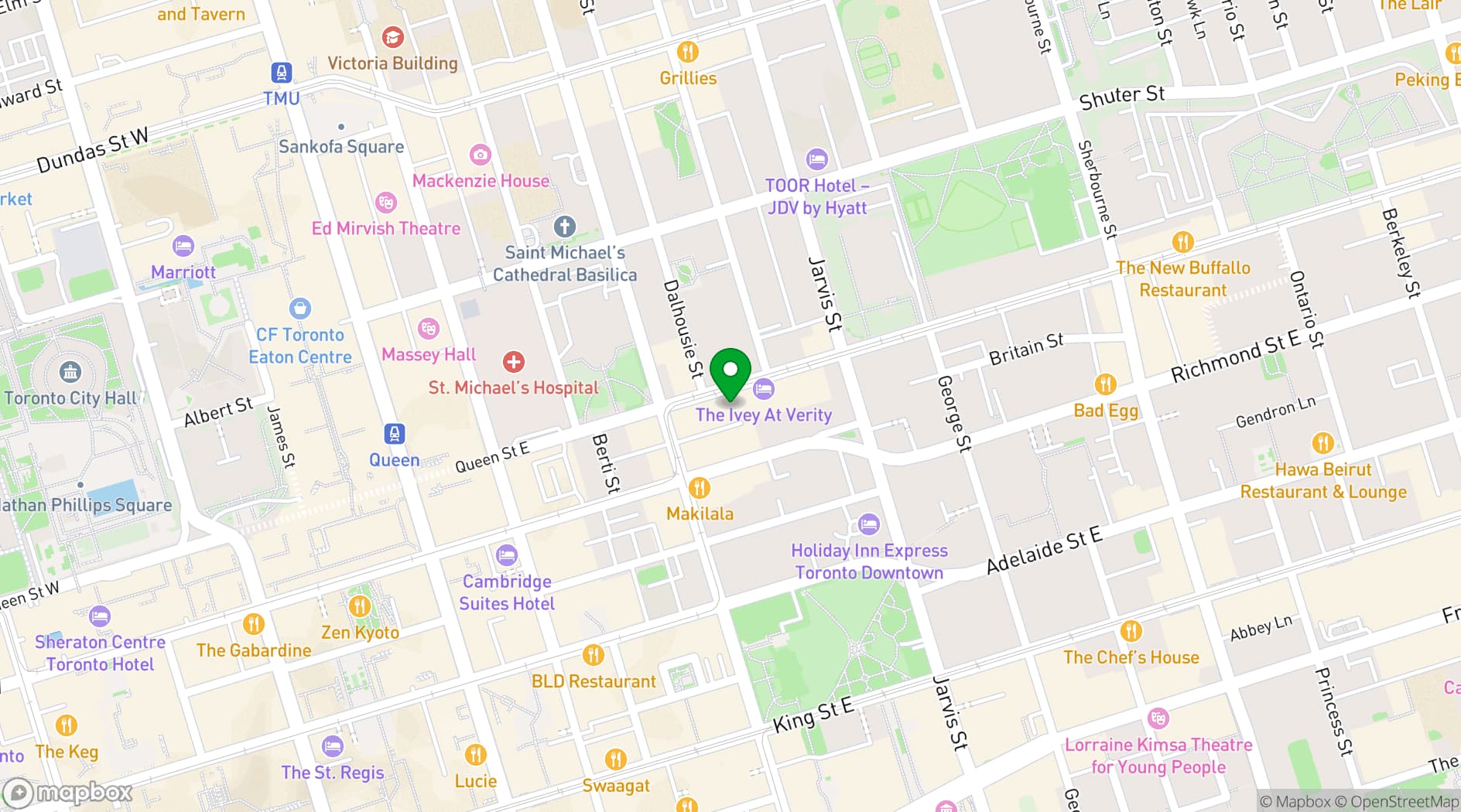 Map showing The Carbon Bar