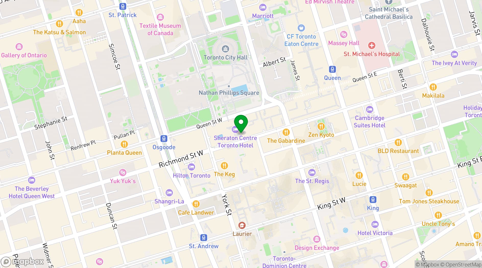 Map showing The Cambridge Club