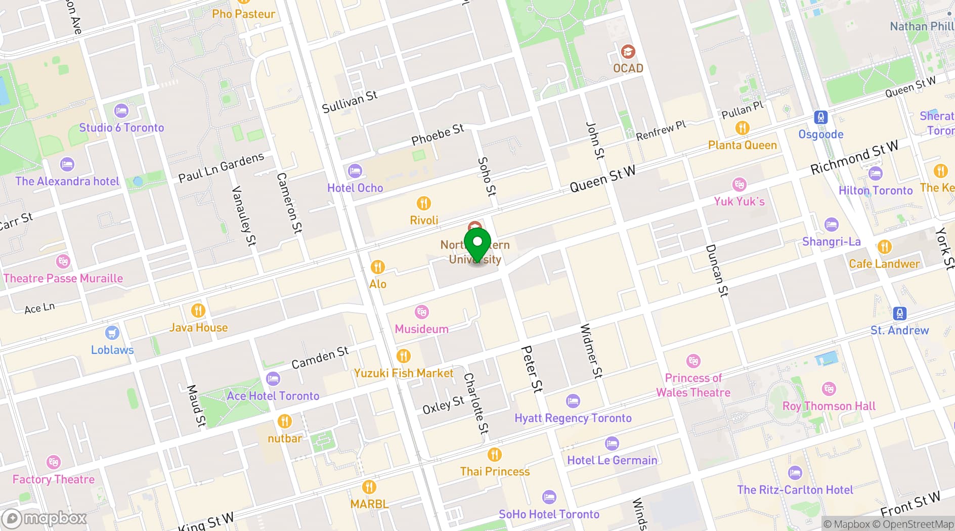 Map showing Ricarda's