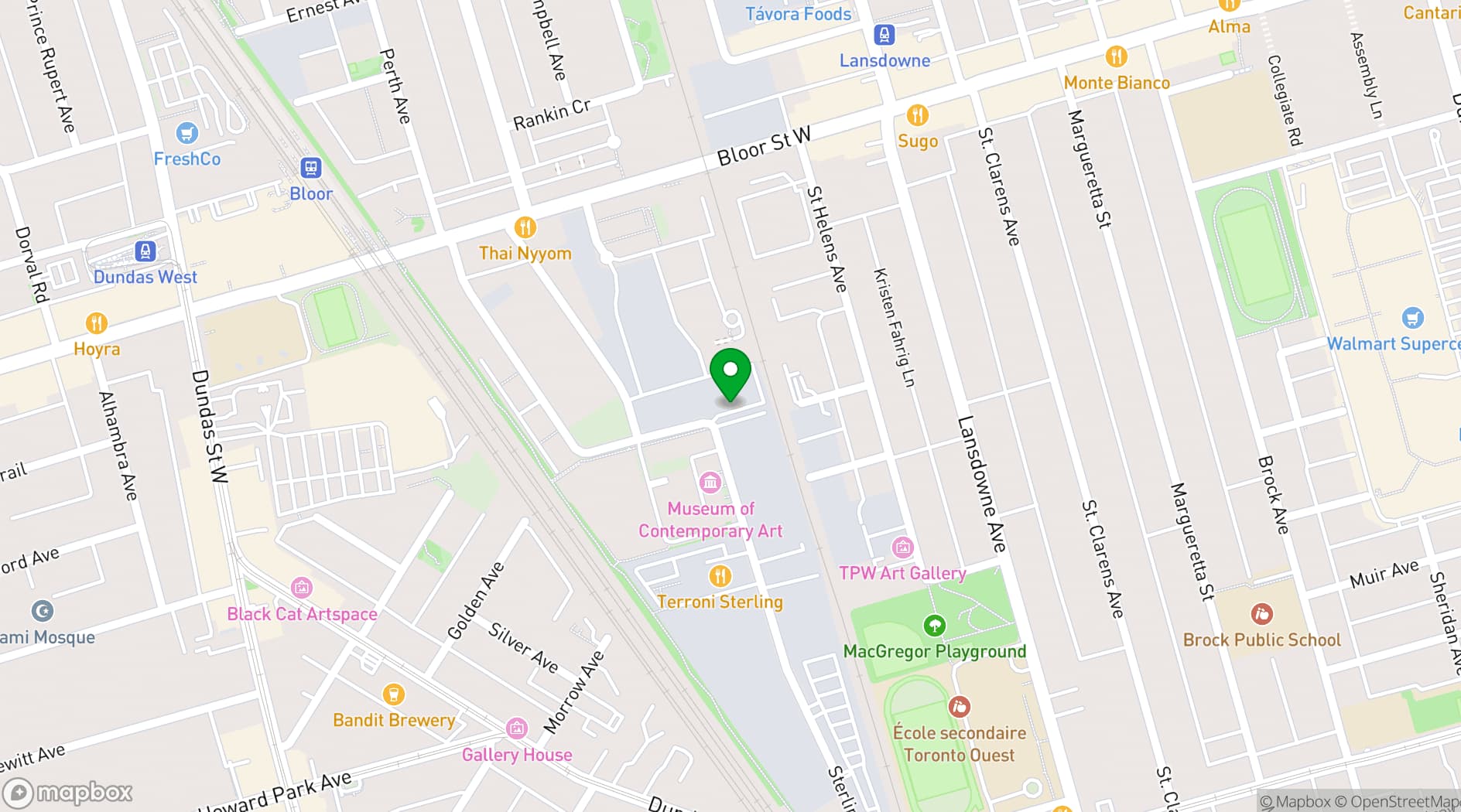 Map showing TCE on Sterling