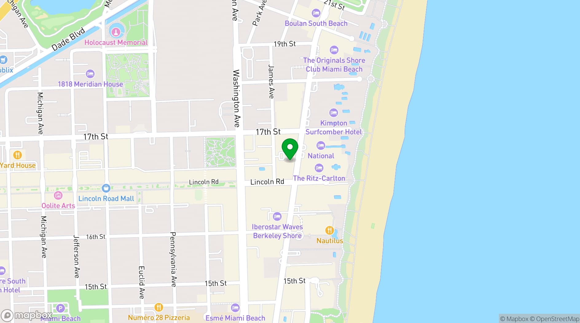Map showing 125' Musette / Kabana
