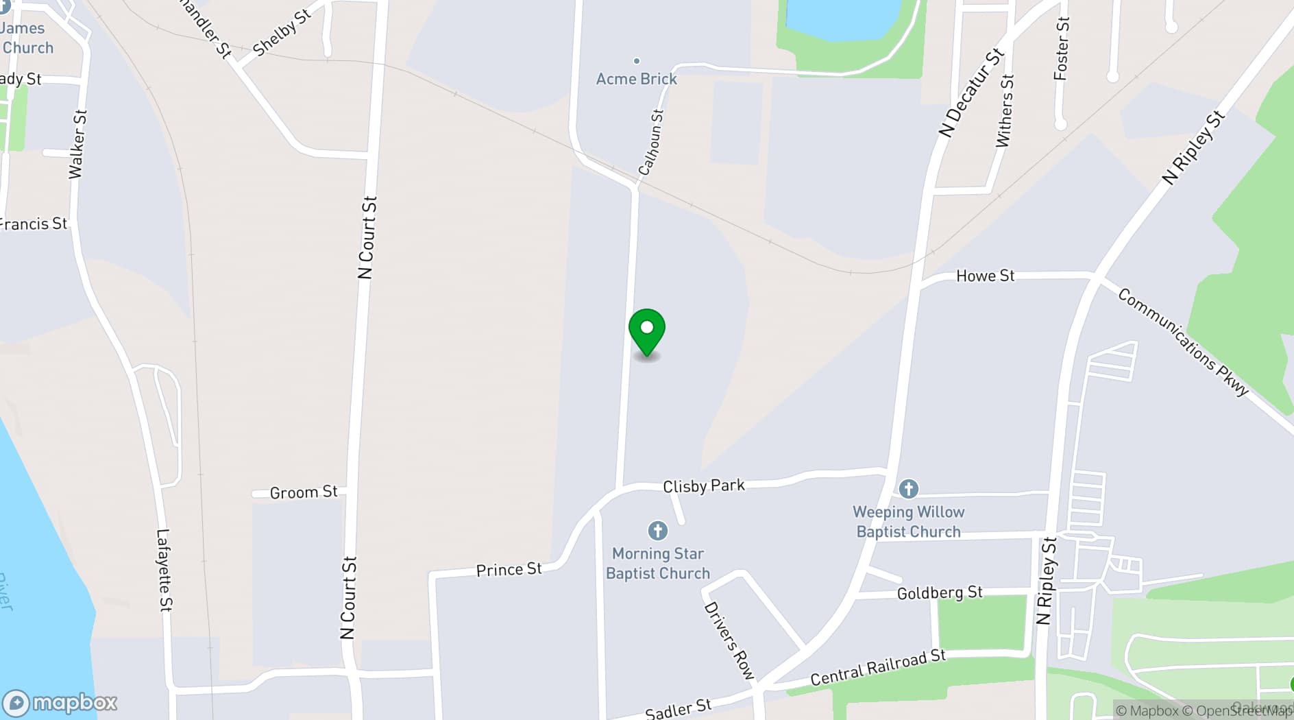 Map showing Legacy Heritage