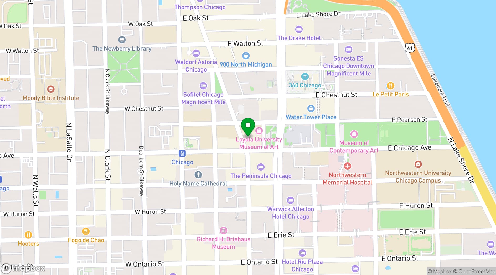 Map showing park 