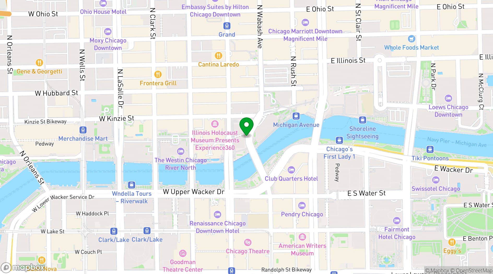 Map showing The Langham, Chicago