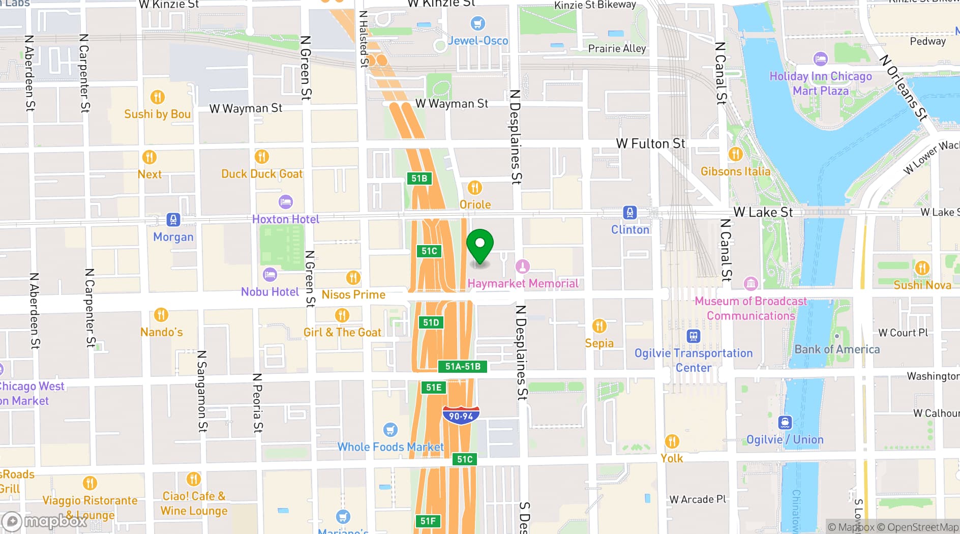 Map showing Catalyst Ranch