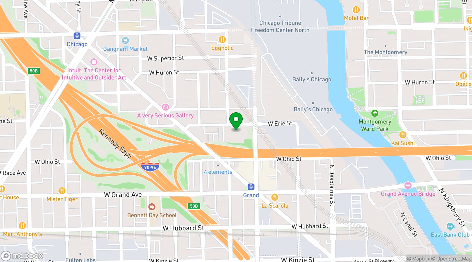 Map showing Galleria Marchetti