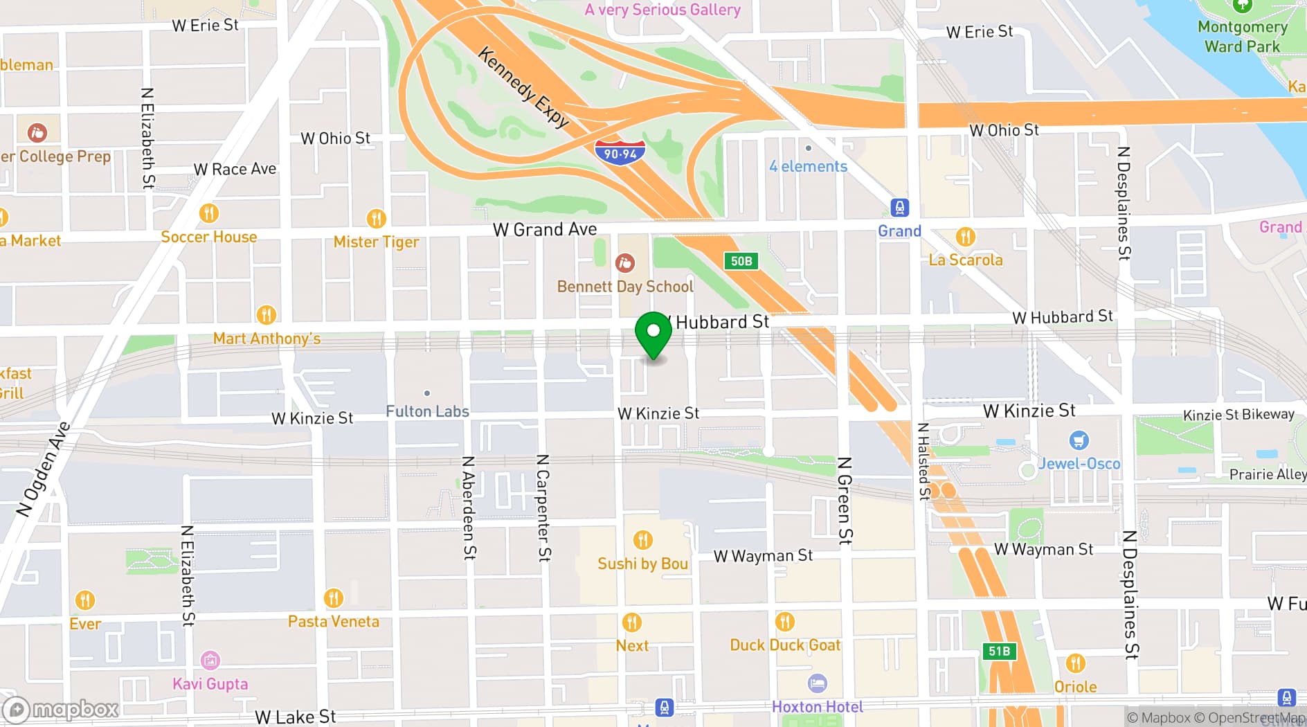Map showing Morgan Manufacturing