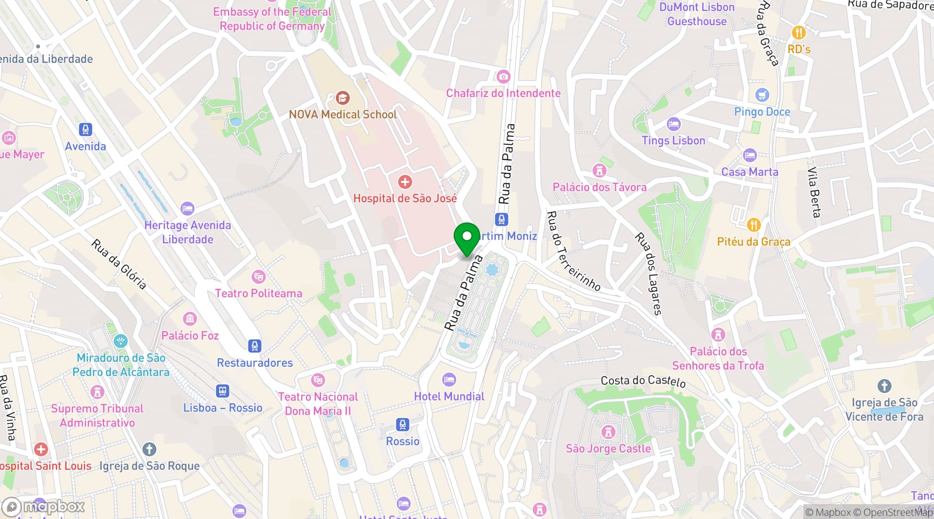Map showing TOPO Martim Moniz