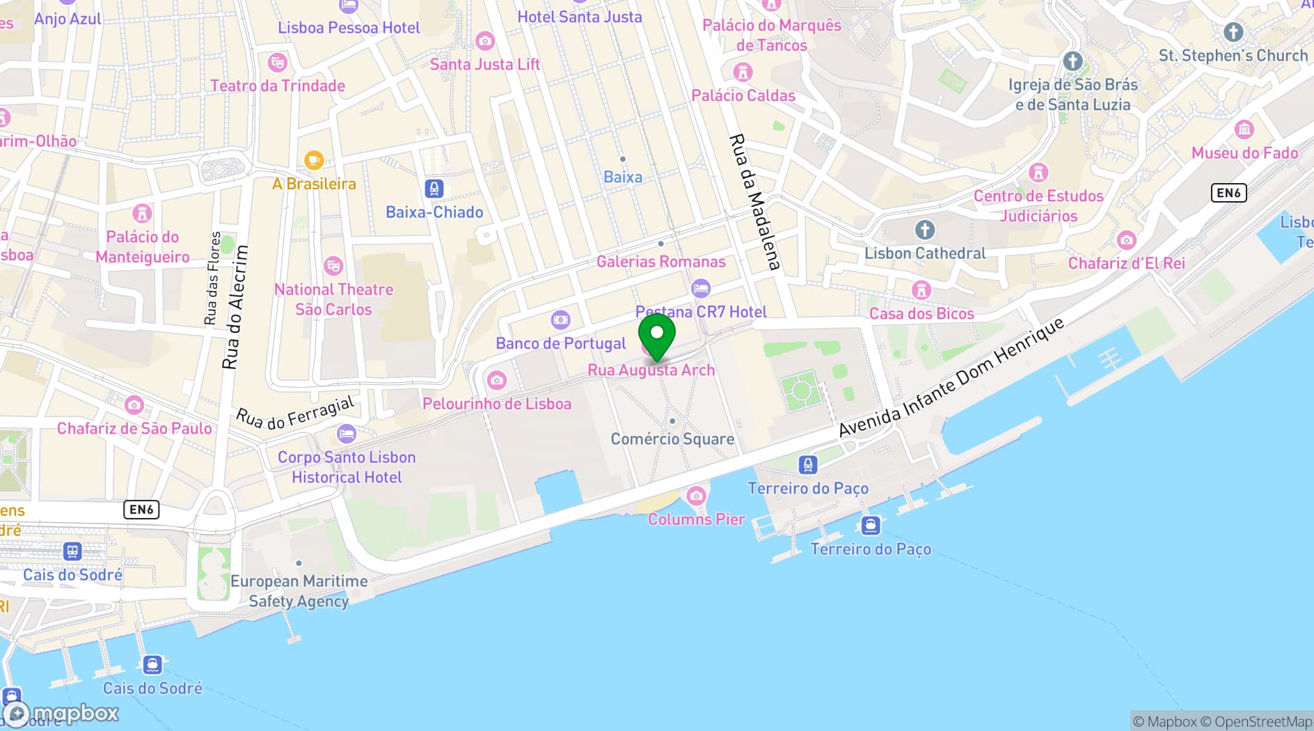 Map showing Patio Da Galé