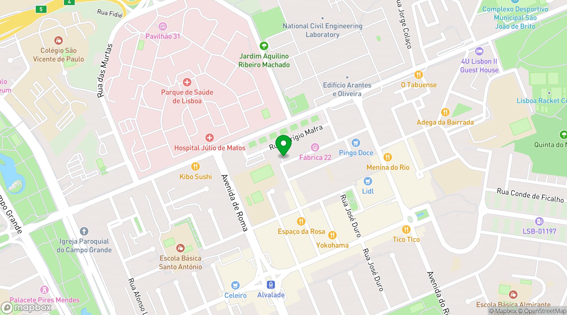 Map showing SITIO AI HUB