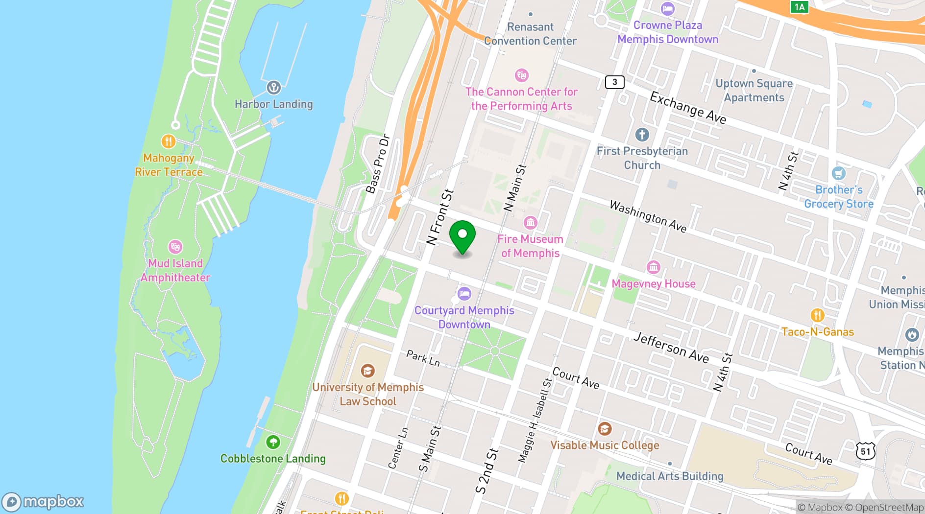 Map showing Indigo Riverview