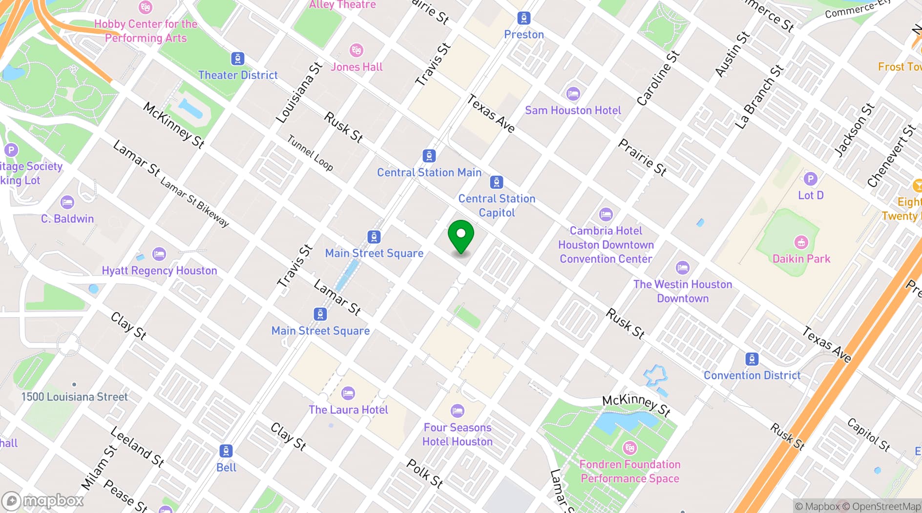 Map showing Zutro 23 Rooftop