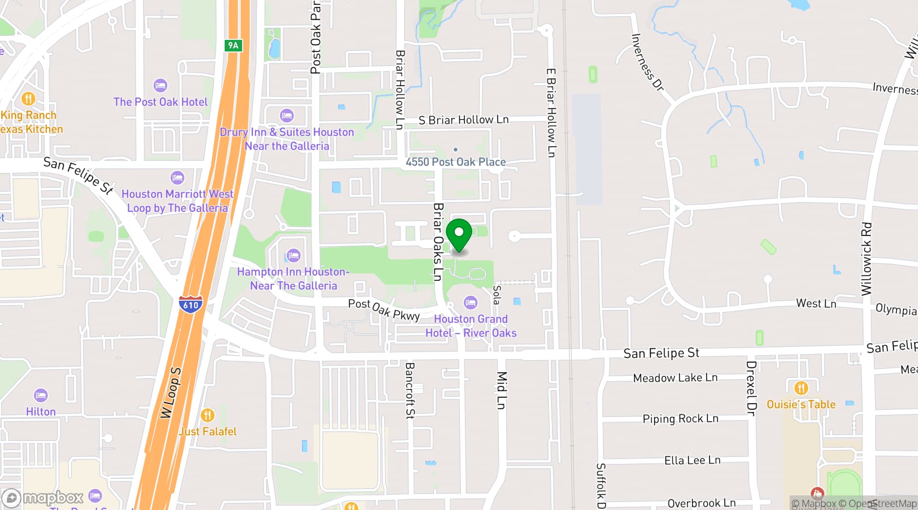 Map showing The Junior League of Houston, Inc.