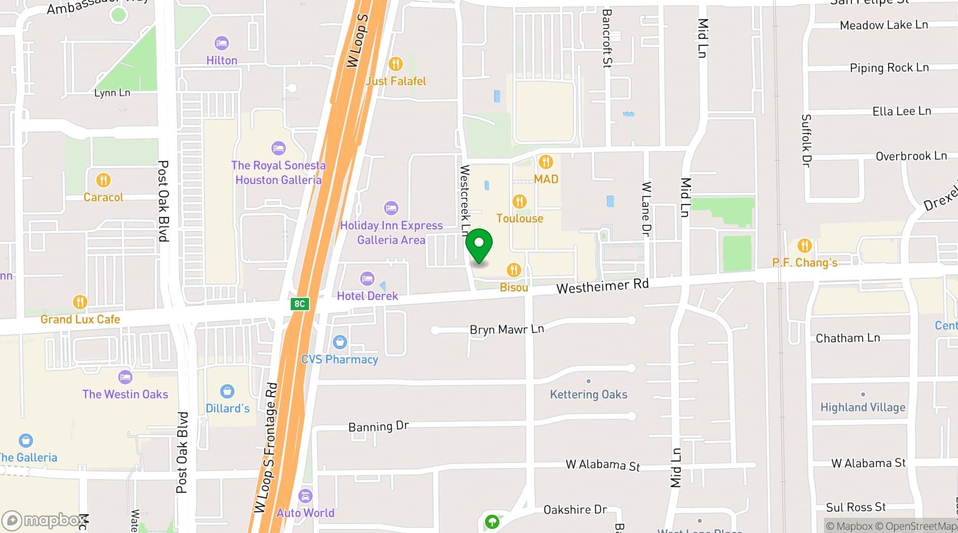 Map showing Steak 48