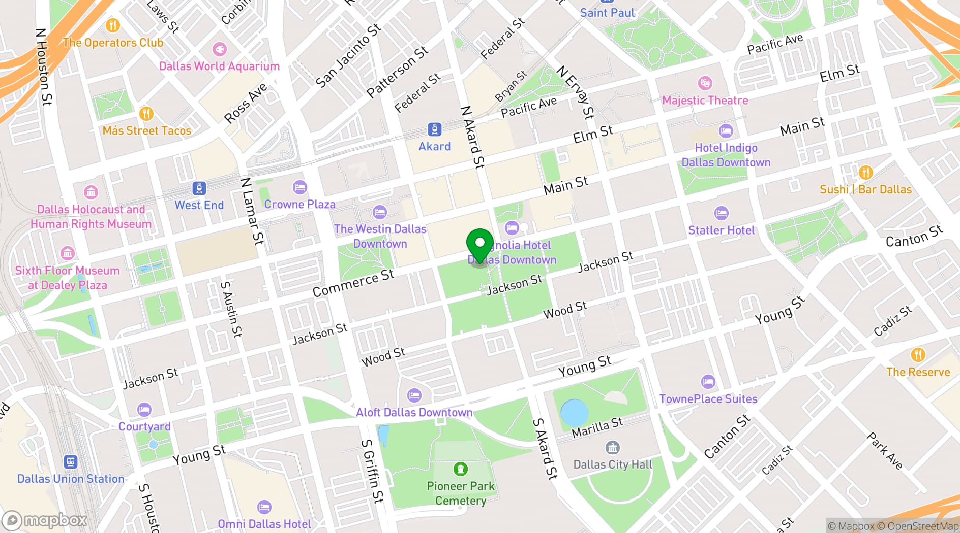Map showing The Exchange Food Hall