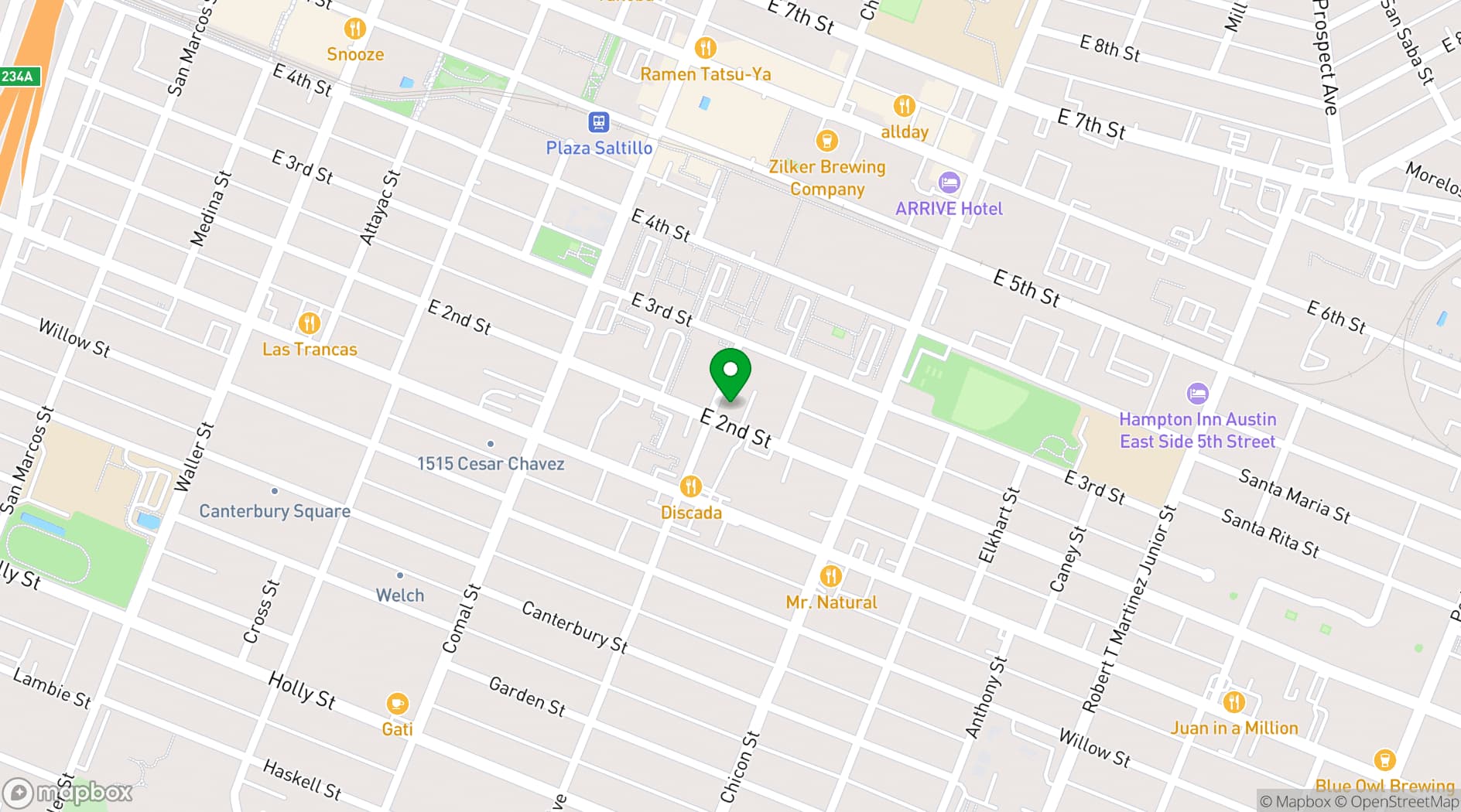 Map showing Coldtowne Theater