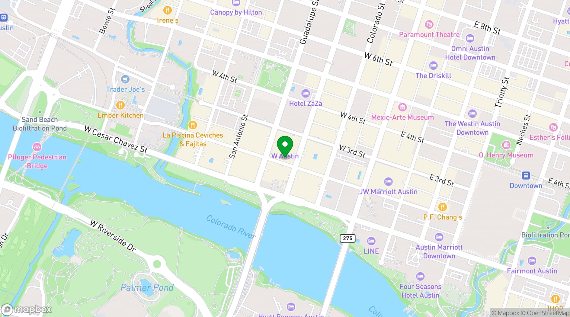 Map showing Austin City Limits Live