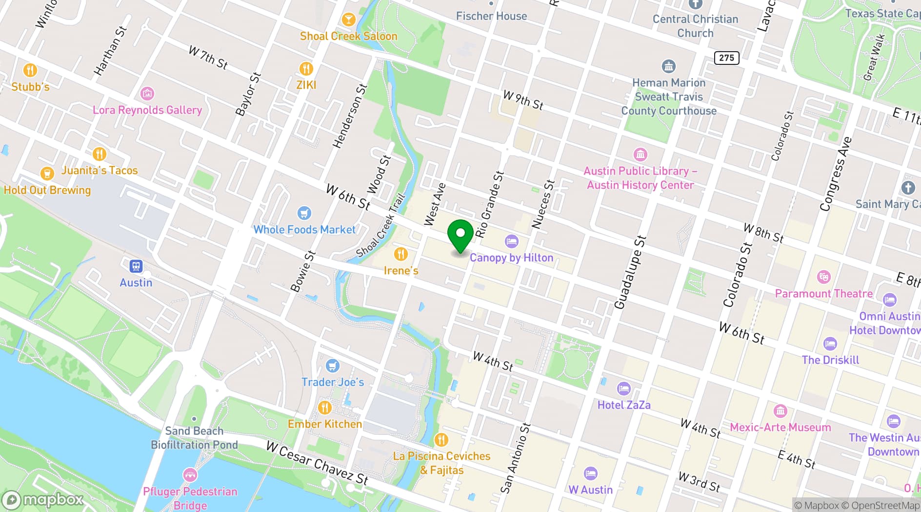 Map showing Whiskey Tango Foxtrot Icehouse