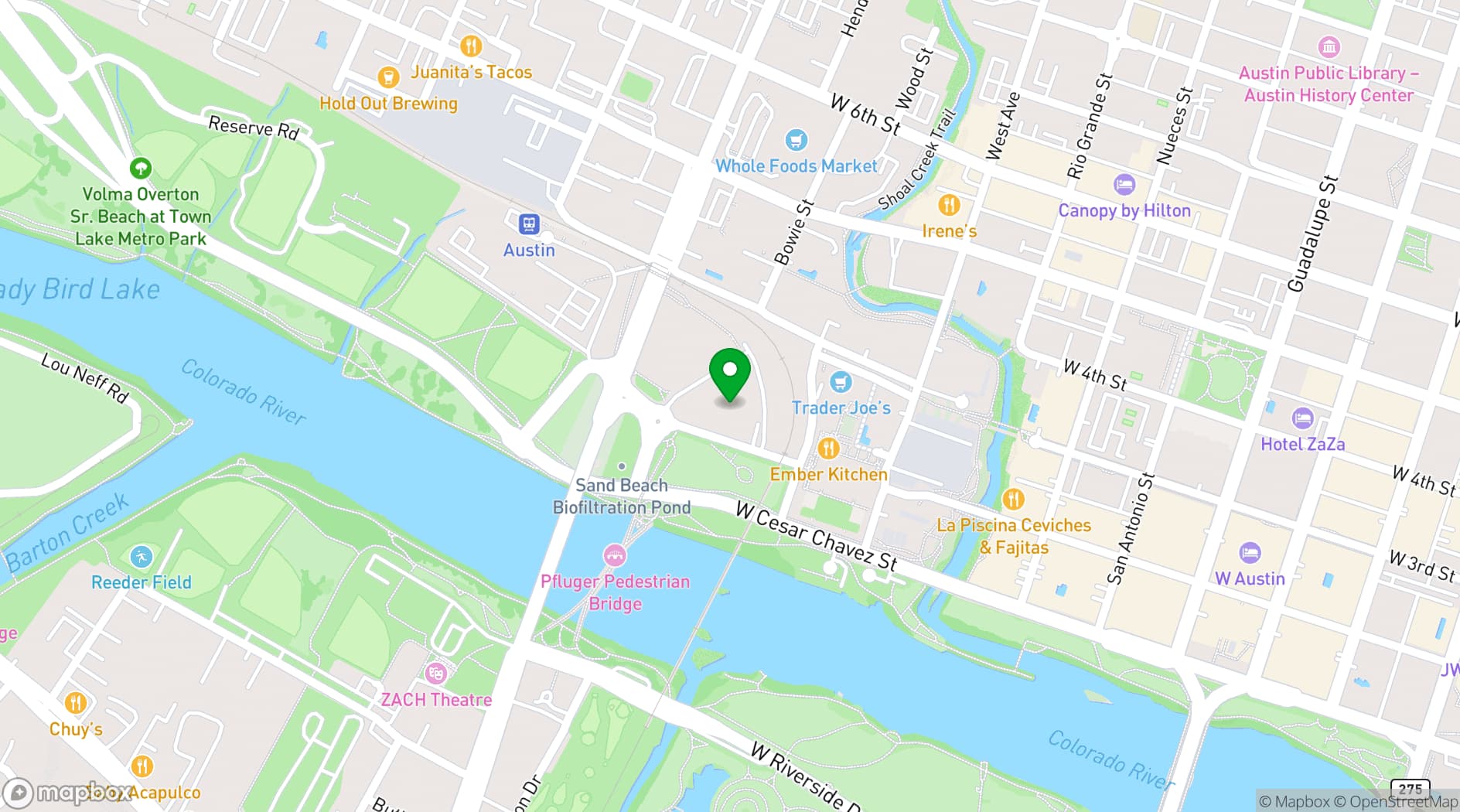 Map showing Trick Hat Workway