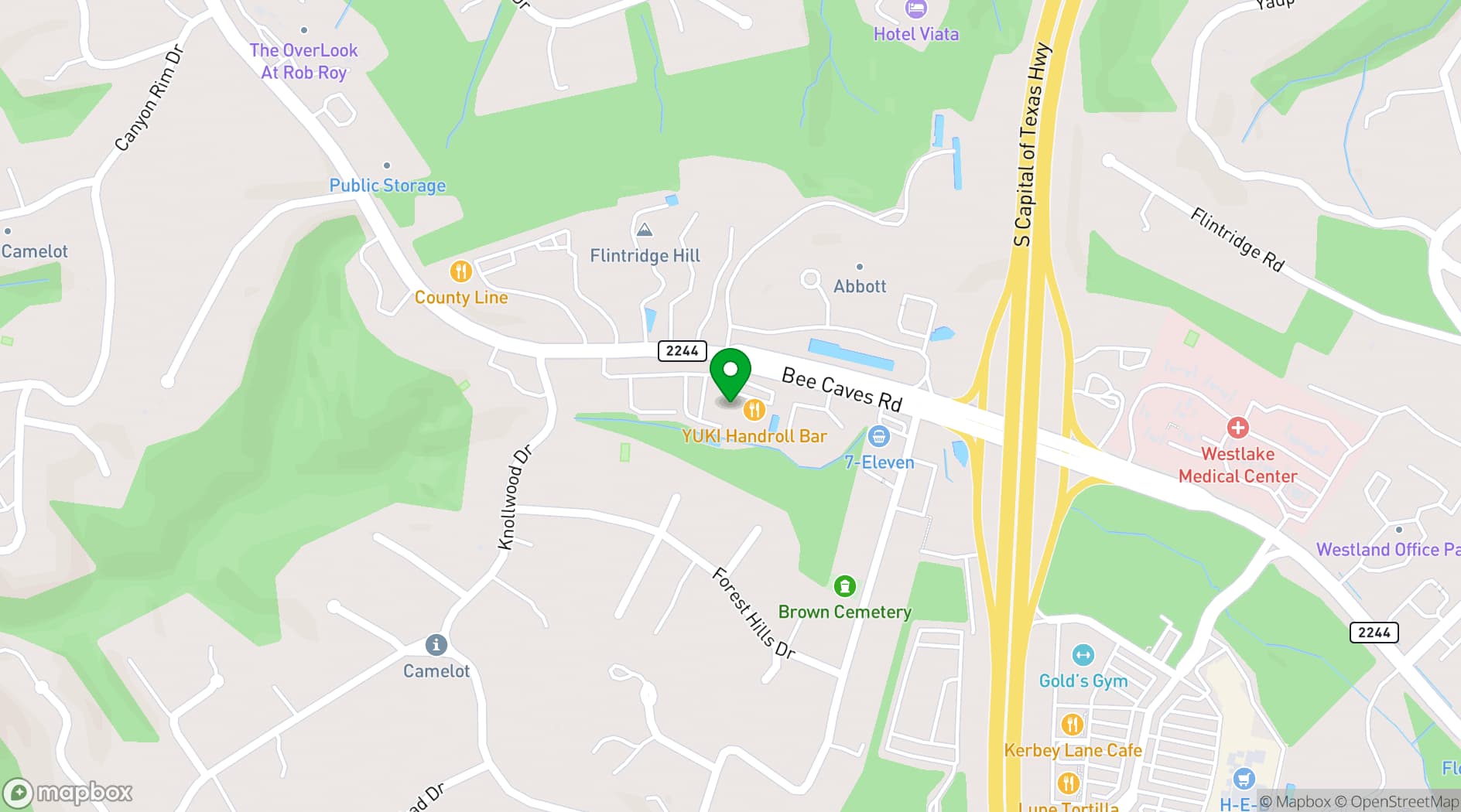 Map showing Grove Wine Bar