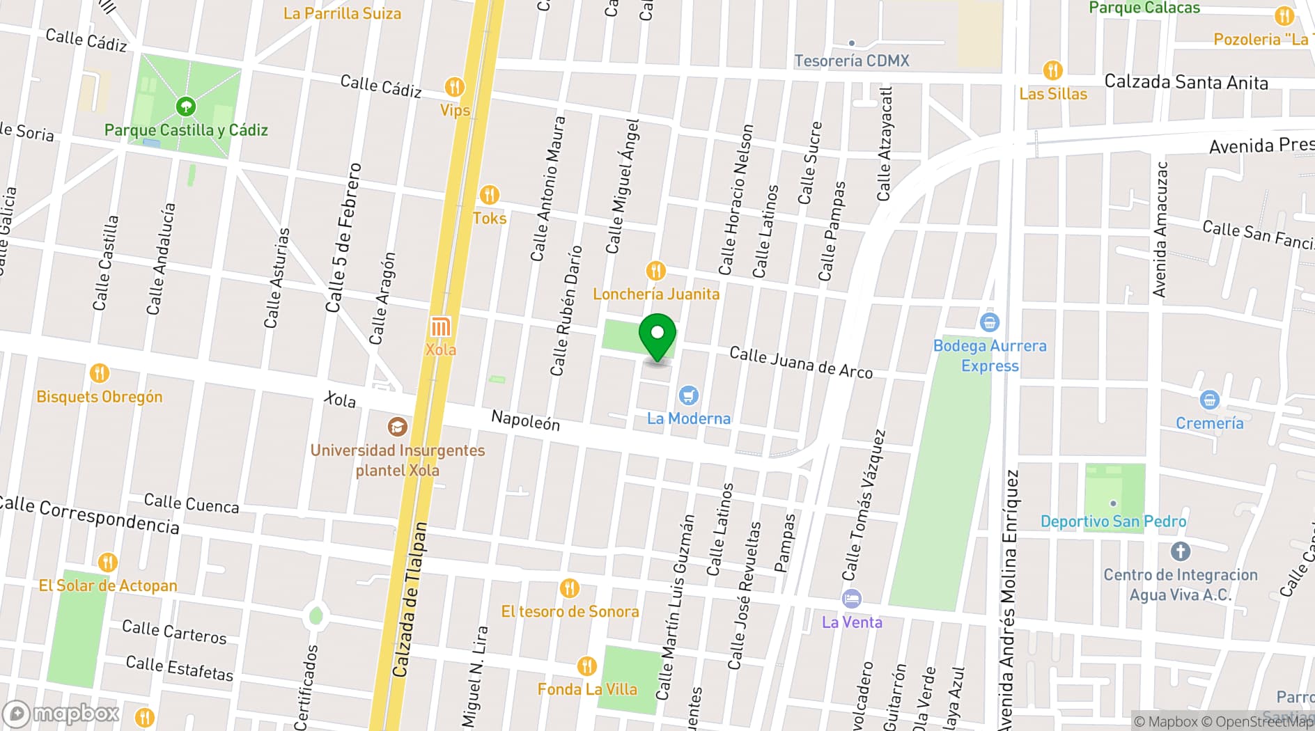 Map showing Casa de Cultura Moderna