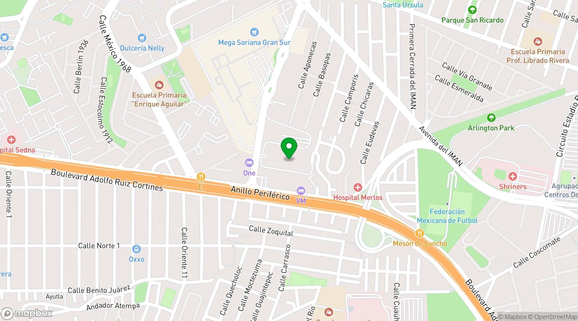 Map showing Quarry Studios