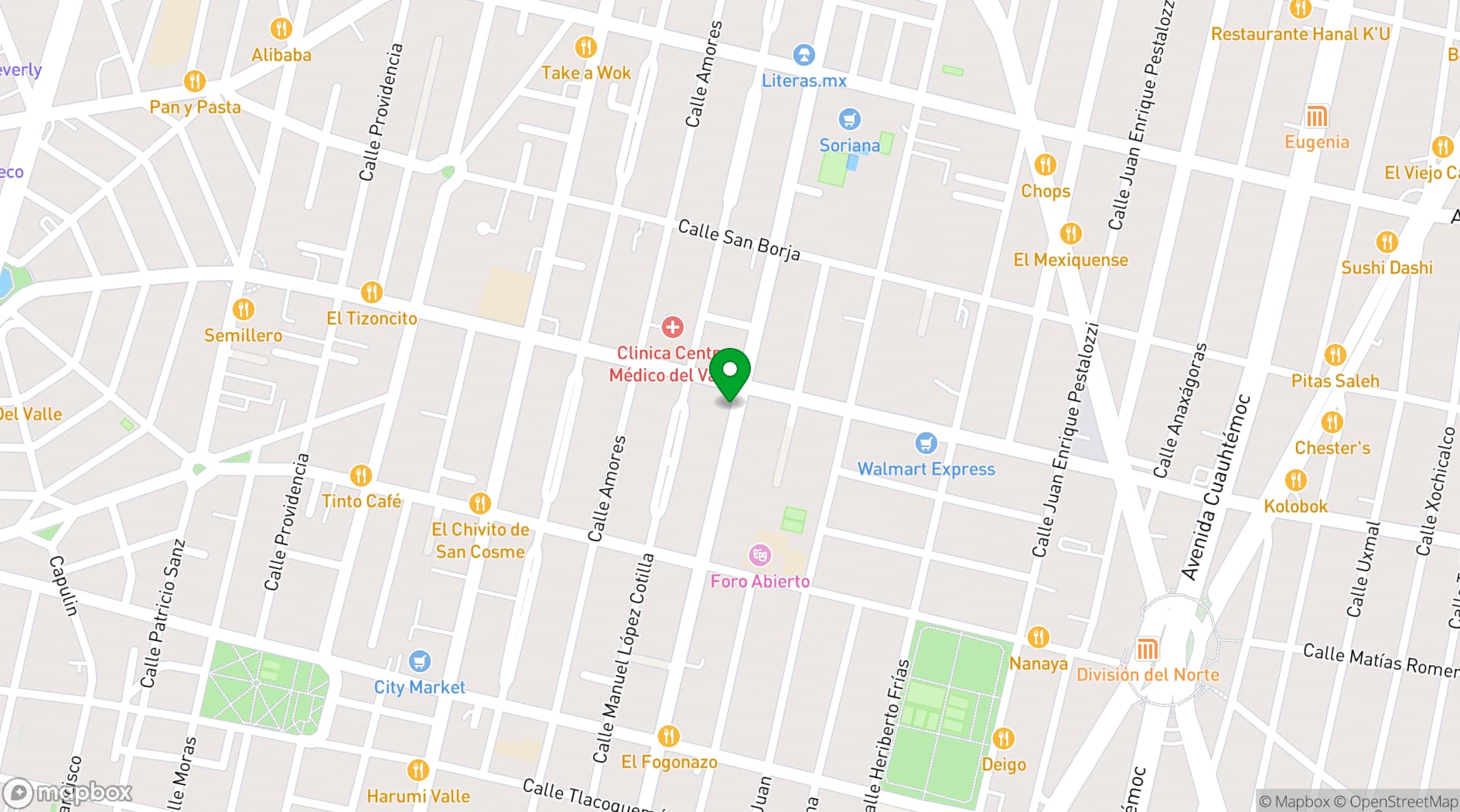 Map showing Eventos Stark