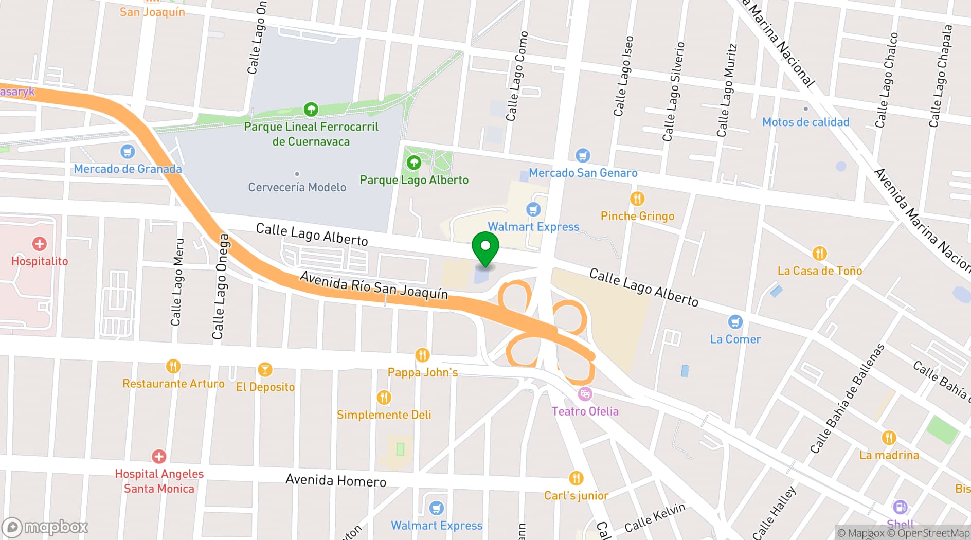 Map showing Expo Med | Hospitalar Mexico