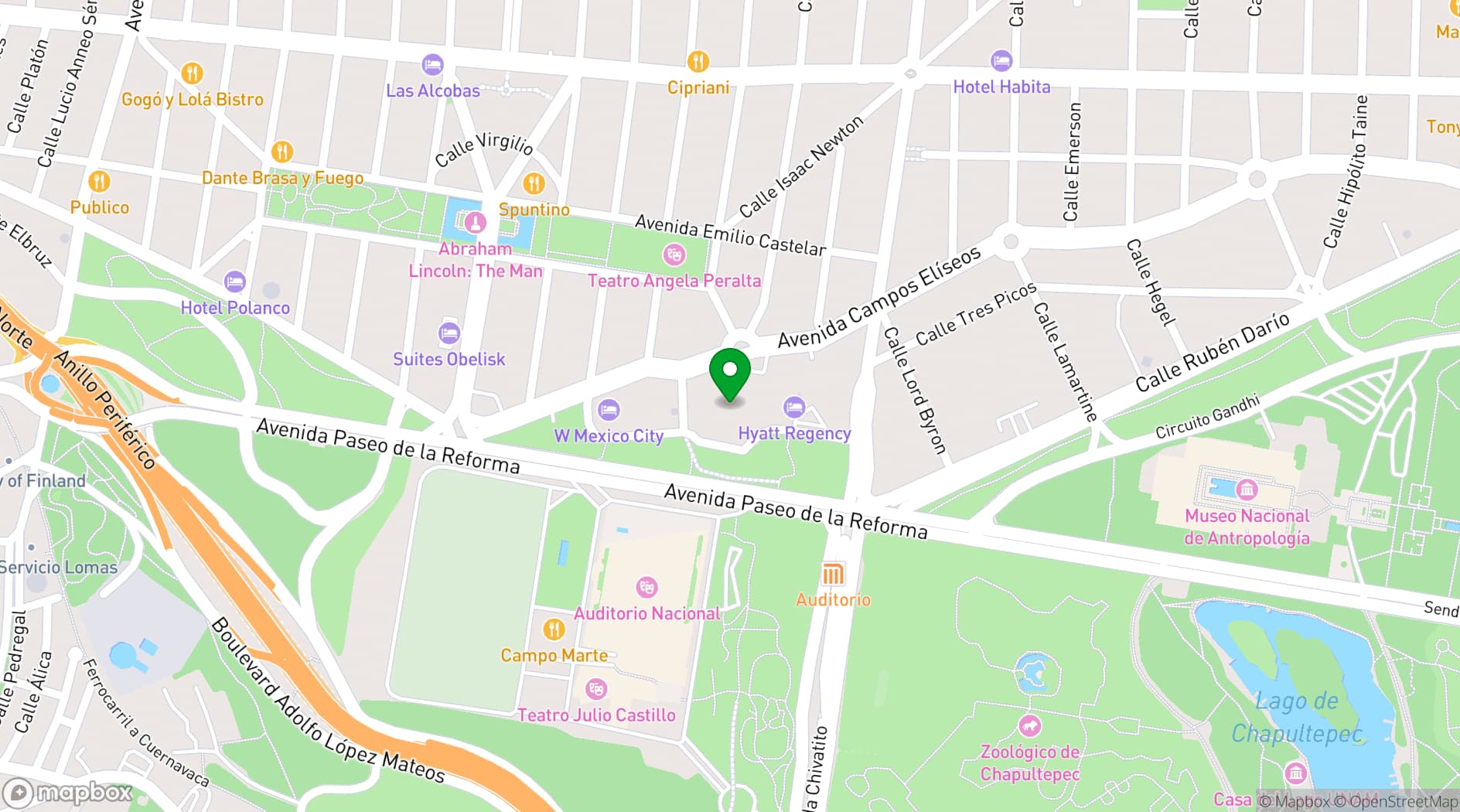 Map showing Au Pied de Cochon