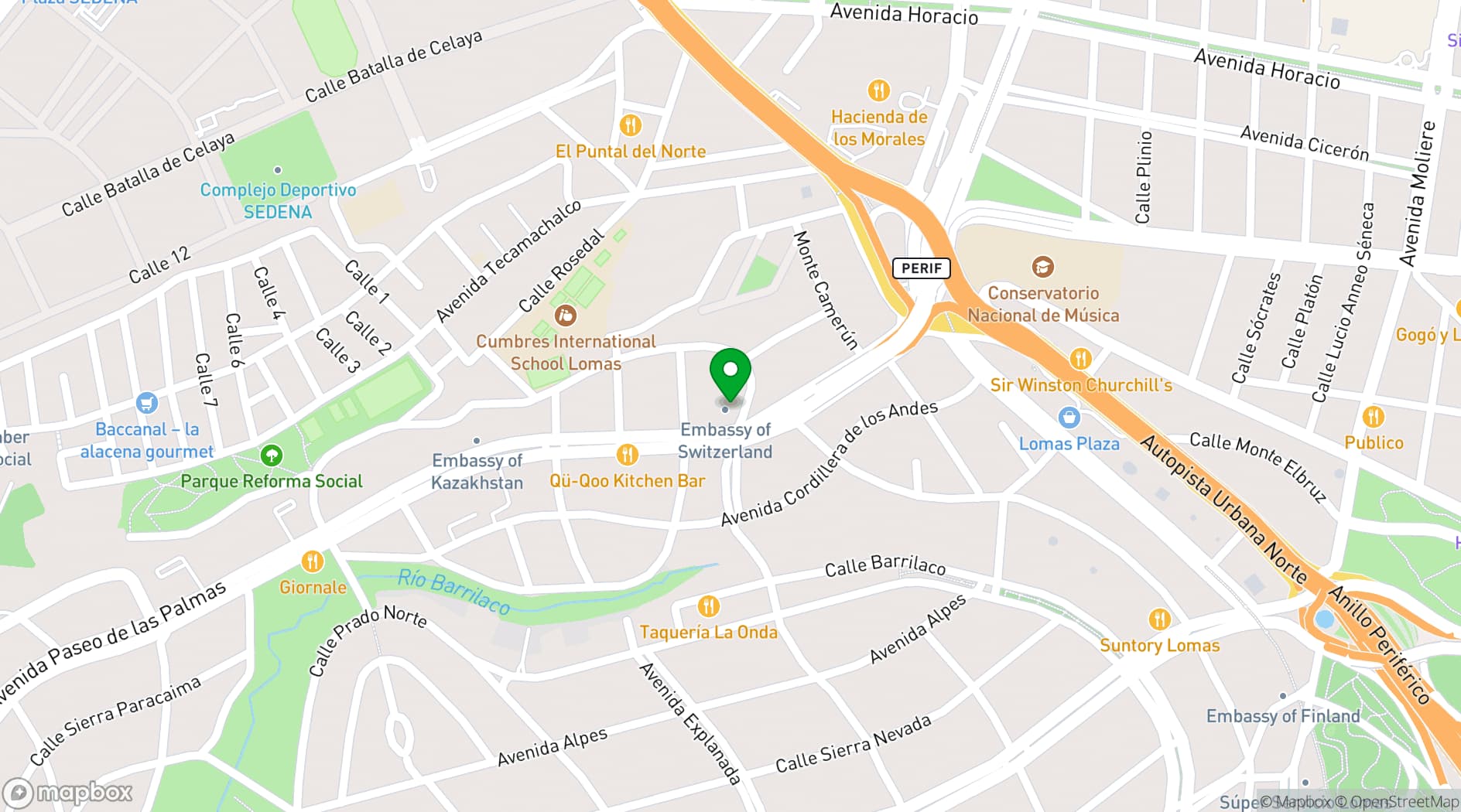 Map showing Morton's The Steakhouse