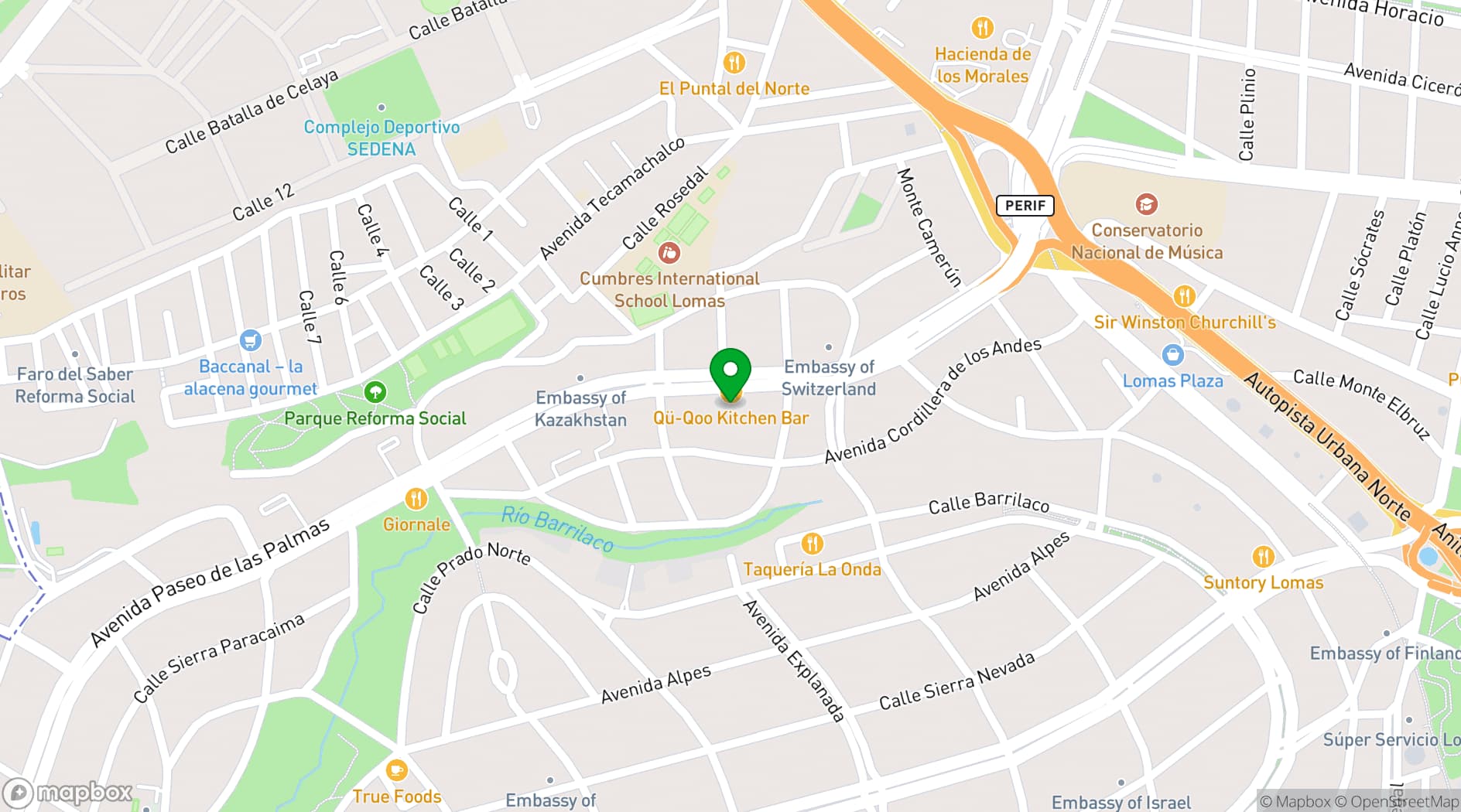 Map showing Fiera Rooftop