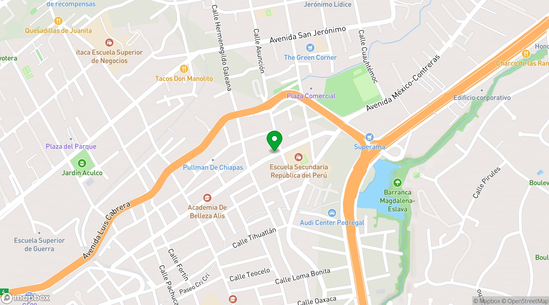 Map showing Terraza 53