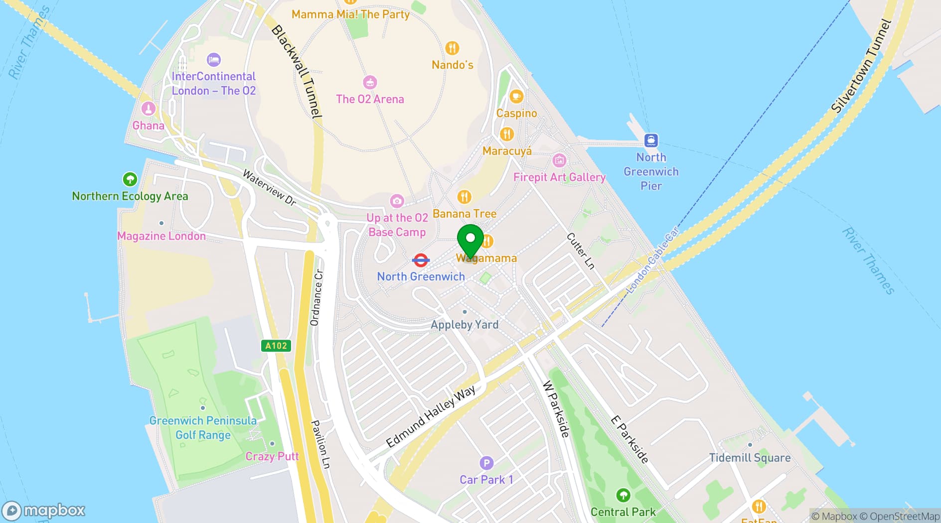 Map showing The Dial