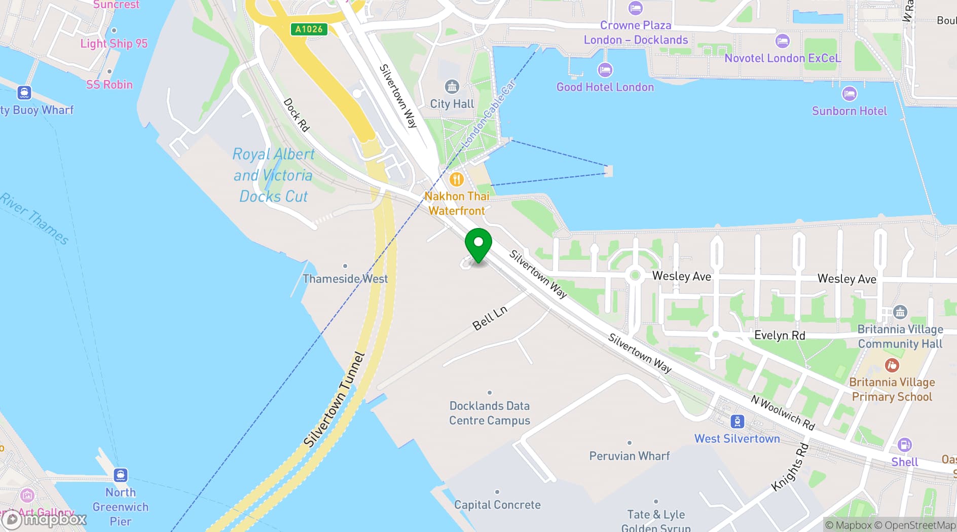 Map showing The Silver Building