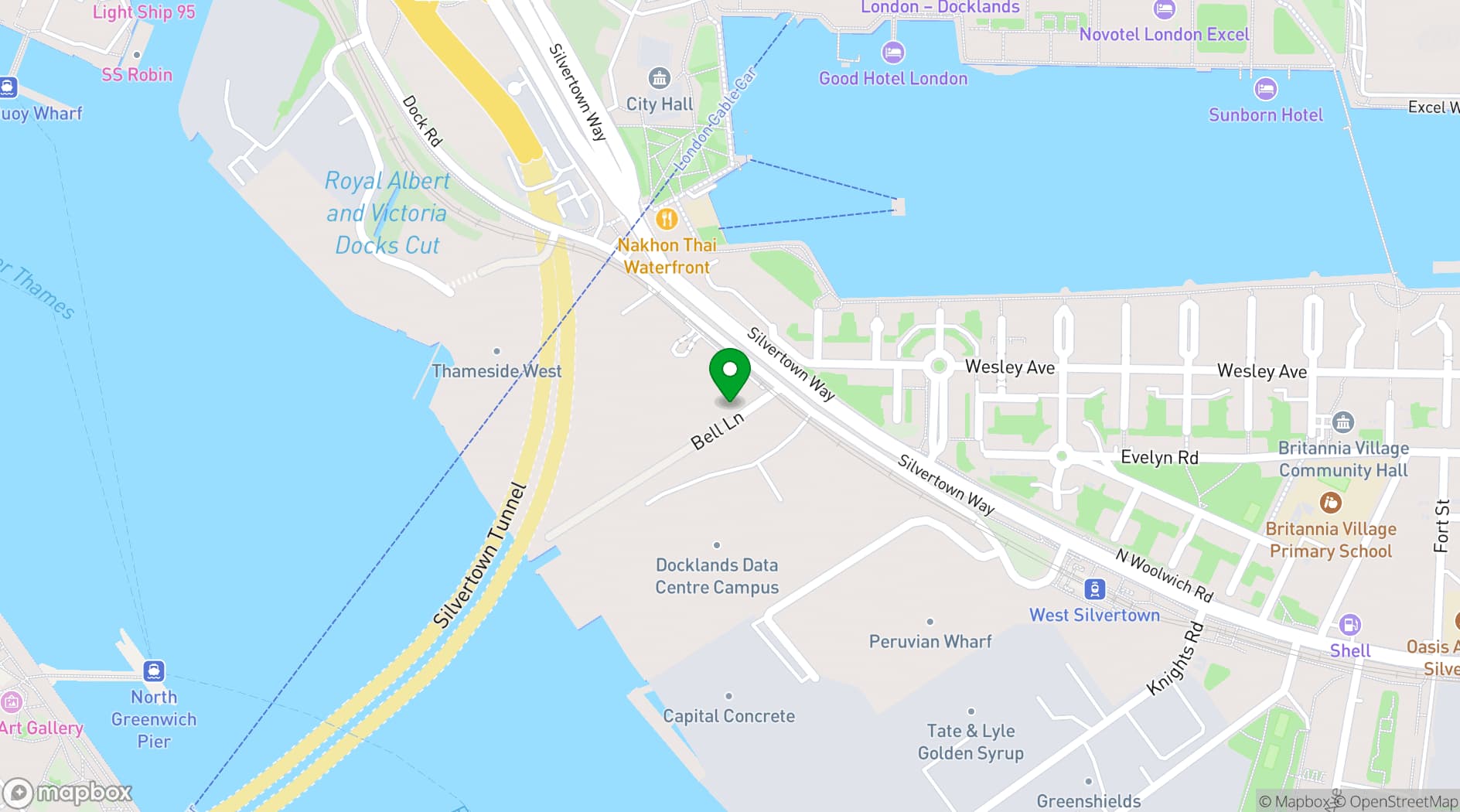 Map showing The Cause