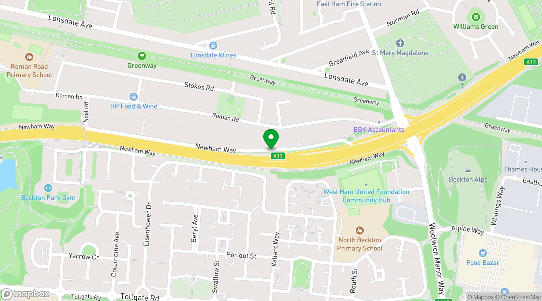 Map showing Cocktail Bar123