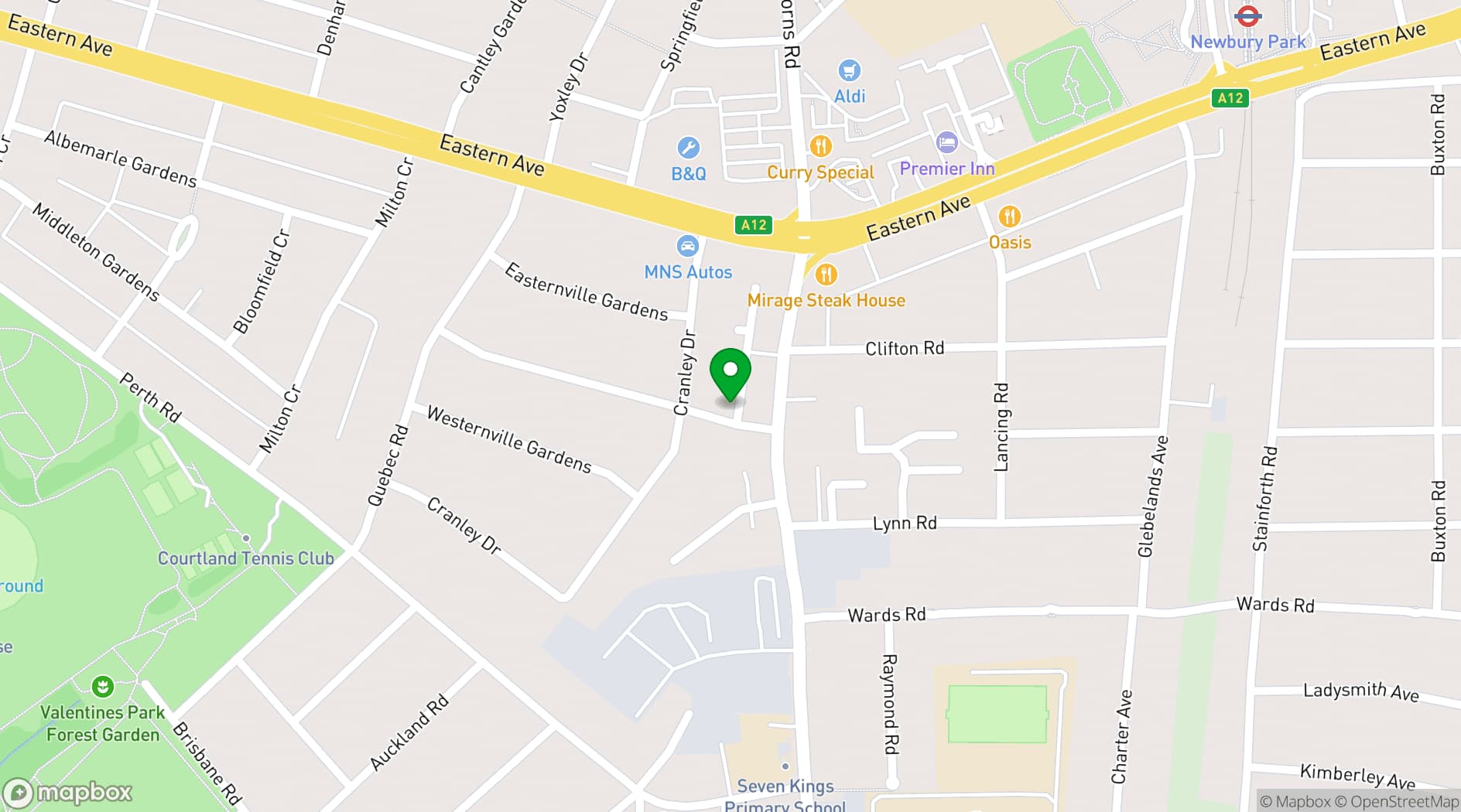 Map showing The Christian Centre