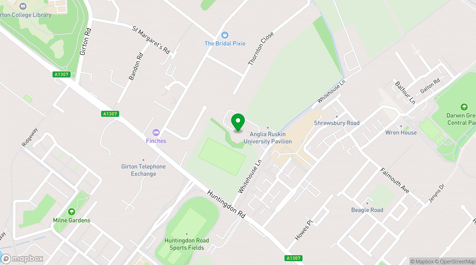 Map showing Hotel Felix